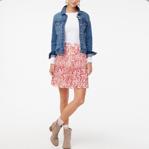 J. Crew Tiered Ruffle Mini Skirt - Picture 8 of 8